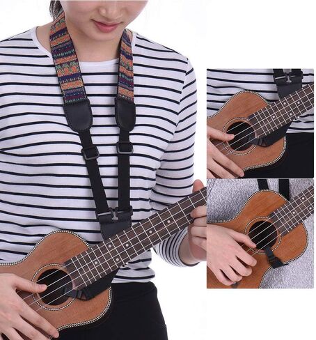 حزام القيثارة، حزام الرقبة العرقي العتيق من هاواي - مشبك خطاف على شكل حرف J على حزام القيثارة in Kuwait