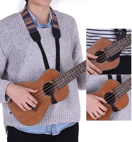 حزام القيثارة، حزام الرقبة العرقي العتيق من هاواي - مشبك خطاف على شكل حرف J على حزام القيثارة in Kuwait