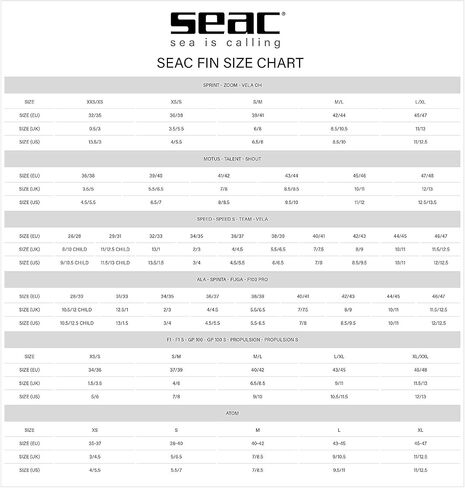 SEAC Shout Adult Long Fins for Scuba Diving, Freediving and Spearfishing in Saudi Arabia