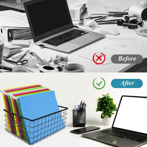 30 Pack Extra Capacity Hanging File Folders Reinforced Letter Size Hanging Folders with 1 Inch Expansion, 1/5 Cut Adjustable Tab Inserts for Office, School, Home Supplies, Assorted Colors in Saudi Arabia