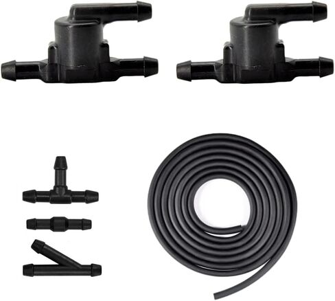 1 pc 2-way Check Valve Universal for Front Windshield Washer Nozzles replacement for Toyota, Lexus, Nissan, Ford & more brands; Windshield washer check valve OE# 85321-28020 by Click&Fit accessories in Kuwait