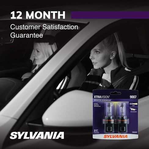 SYLVANIA - 9007 XtraVision - High Performance Halogen Headlight Bulb, High Beam, Low Beam and Fog Replacement Bulb (Contains 2 Bulbs) in Saudi Arabia