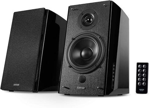 Edifier R2000DB Active Bluetooth Bookshelf Speakers - Optical Input - 2.0 Wireless Near-Field Studio Monitor Speakers - 120 Watts RMS with 5″ Large Woofer – Black in Kuwait