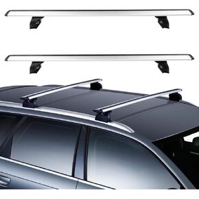 OCPTY Roof Rack Cross Bars Carrier for Audi Q5 2009-2016,for Audi Q7 2007-2016 Rooftop Luggage Crossbars - Fits Side Rails Models ONLY