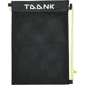 TAANK 2 Pcs Mesh Sports Bag with Drawstring Closure,18x12inch Mesh Bag for Pickleballs&Softballs&Tennis&BaseBalls&Golf Balls.Mesh Laundry bags&Beach bag
