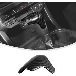 Linskip Gear Shifter Cover Compatible with 2014-2022 Chevy Colorado & GMC Canyon, Gear Shifter Trim for Colorado Interior Accessories(Black Carbon Fiber)