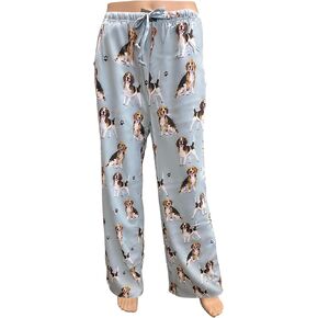 Collections Etc E & S Imports Women's Beagle Dog Lounge Pants - Pajama Pants Pajama Bottoms - Medium