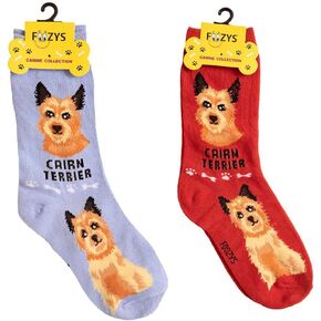 Foozys Unisex Crew Socks | Canine/Dog Collection | Cairn Terrier