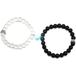 Matching Bracelets for Couples Best Friends Bff, Matching Spider Kitty Bracelet Halloween Christmas Birthday Jewelry Gifts for Women Teen Girls Bestie Gf Bf（luminous） in Kuwait