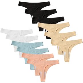 Seamless Thongs for Women Brethable Mesh Tanga Panties No Show Low Rise Thong Ladies Underwear Bottom in Kuwait