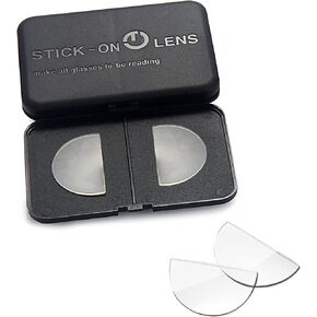 OKH 3-pack Stick-on Reading Glasses Lens Adhesive Magnification Bifocal Lenses for Sunglasses Safety Goggles, No Water Needed