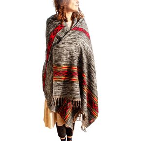 Handwoven Himalayas Yak Wool Shawl Wrap, Bohemian Extra big blanket wrap