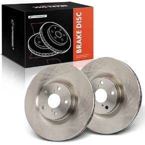 A-Premium 13.15 inch (334mm) Front Vented Disc Brake Rotors Compatible with Select Lexus Models - IS200T 2016, IS300 2016-2022, IS350 2012-2022, GS300, GS350, GS450H, RC200T, RC300, RC350, 2-PC Set