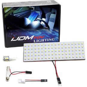 iJDMTOY Super Bright Xenon White 2-Piece Set Direct Fit Full LED Interior Light/Truck Light Package Compatible with 2013-2016 Scion FR-S, 2013-21 Subaru BRZ, 2017-21 Toyota 86