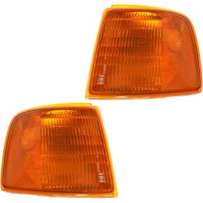 TRQ Driver & Passenger Side Corner Light Set Compatible with 1993-1997 Ford Ranger FO2520118 FO2521116
