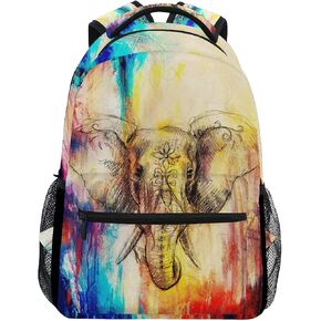 Backpack Animal Puppy Dog Paw Print Adults School Bag Casual College Bag Travel Zipper Bookbag Hiking Shoulder Daypack for Women Men