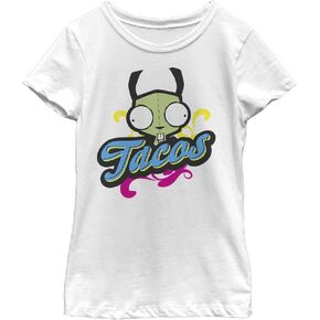 Nickelodeon Zim Tacos Invader Girls Short Sleeve Tee Shirt