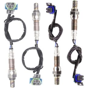 4PCS Oxygen O2 Sensor 1 & 2 for 2006 Chevrolet Avalanche 1500 Silverado 1500 Suburban 1500 Tahoe 5.3L Upstream + Downstream