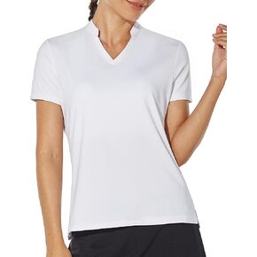 Women's Golf Shirt V Neck Short Long Sleeve Polo Shirts Lightweight Quick Dry Workout Daily Work Shirts Tops