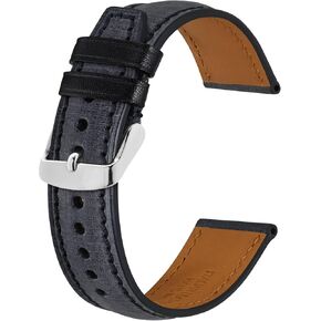 BISONSTRAP Italian Leather Watch Straps, Collector Series Watch Bands, Extra Long Length, 18mm 20mm 22mm