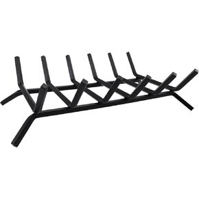 Fireplace Log Holder,Fire Place Grate Cast Iron 21 inch Fireplace Grate for Inside Fireplace Accessories Heavy Duty Wood Holders Firewood Indoor,Fire Wood Racks Outdoor