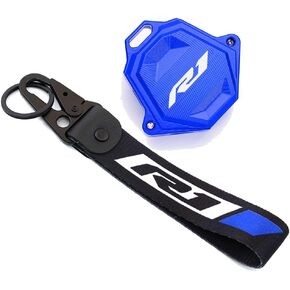 MOWOK For Yamaha YZFR1 YZF R1 Accessories Motorcycle Key Shell Cover Case & Badge Keyring