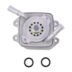 Engine Oil Cooler Assembly 21305-EZ30A 21305-1LA0C 21305-1LA0D Compatible with Nissan Armada 2017-2022 Titan 2016-2021 NV 2017-2021 / Infiniti QX56 2011-2013 QX80 2014-2019 5.6L