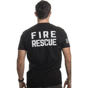 Fire & Rescue Maltese Cross | Firefighter Fire Honor & Courage for Men Women T-Shirt