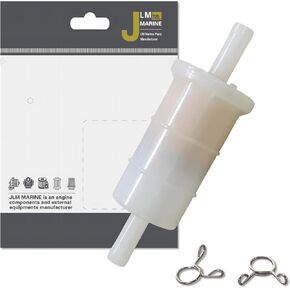 5/16 In-line Fuel Filter for Mercury Yamaha and Johnson Evinrude Outboard Engine 8mm 65W-24251-10 816296Q2 398327 18-7830