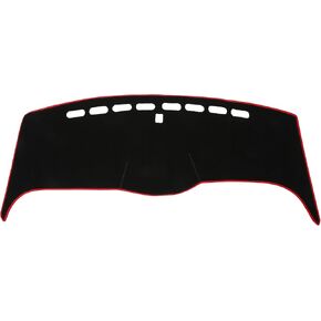 Dash Cover for Honda Odyssey Non-Slip | Center Console Dashboard Cover Mat Black Red 1 Pcs