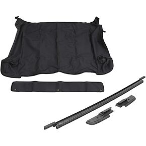 RAMPAGE PRODUCTS Tonneau Cover for Jeep Wrangler JL | Black Diamond, Vinyl |Tailgate Bar Kit | 741036 | Fits 2018-2024 Jeep Wrangler JLU Rubicon/Sahara/Sport S/Sport 4-Door
