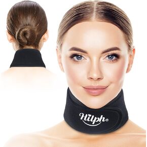 Hilph Neck Ice Pack Wrap Gel, Flexible Cervical Hot and Cold Compress Ice Pack for Neck Pain Relief, Sore Neck, Cervical Surgery, Tonsillectomy, Hot Flash Relief, Adjustable Cooling Neck Wrap