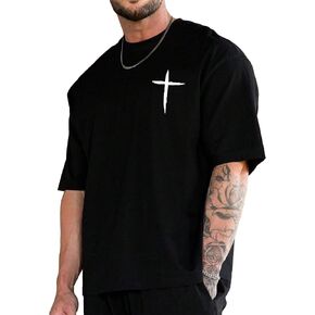 Men's Plus Size Graphic Print Round Neck Tee Short Sleeve Regular Fit Pullover T Shirt in Kuwait