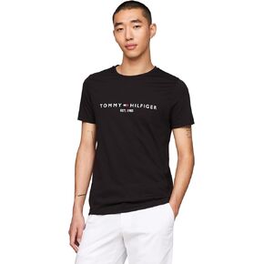 Tommy Hilfiger Men's Short Sleeve Cotton Graphic T-Shirts with Embroidered Logo