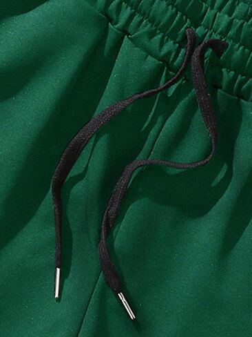 GORGLITTER Men's Graphic Letter Track Shorts Drawstring Waist Summer Cool Shorts with Pockets in Saudi Arabia