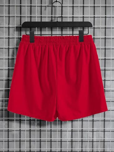 GORGLITTER Men's Graphic Letter Track Shorts Drawstring Waist Summer Cool Shorts with Pockets in Saudi Arabia