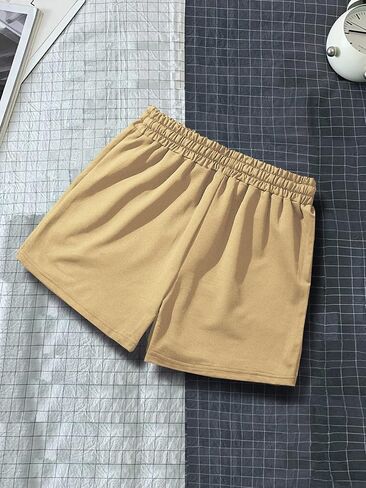 GORGLITTER Men's Graphic Letter Track Shorts Drawstring Waist Summer Cool Shorts with Pockets in Saudi Arabia