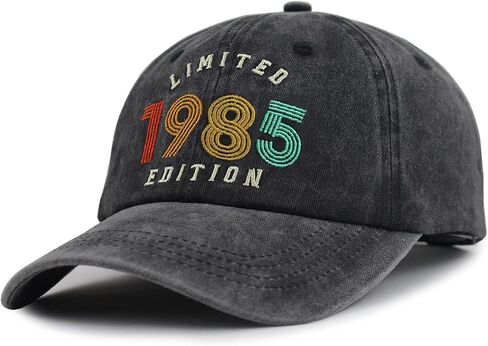KKMKSHHG 30th 40th 80th Birthday Hat for Men Women, Adjustable Cotton Limited 1995 1985 1945 Edition Baseball Cap in Kuwait
