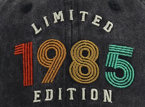 KKMKSHHG 30th 40th 80th Birthday Hat for Men Women, Adjustable Cotton Limited 1995 1985 1945 Edition Baseball Cap in Kuwait