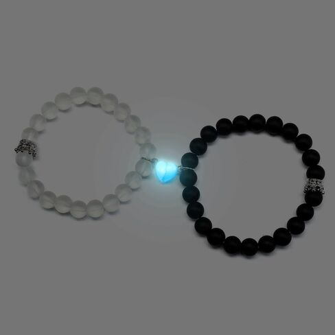 Matching Bracelets for Couples Best Friends Bff, Matching Spider Kitty Bracelet Halloween Christmas Birthday Jewelry Gifts for Women Teen Girls Bestie Gf Bf（luminous） in Kuwait