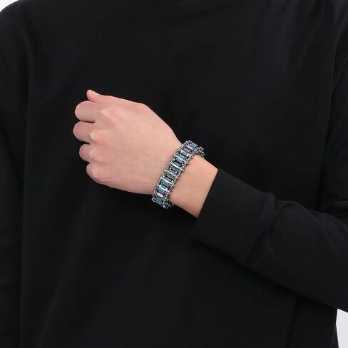 Men's Fashion Personalized Bracelet Titanium Alloy Bangle Cuban Link Curb Chain Bicycle Motorcycle Chain Stainless steel Polished Hip Hop Jewelry Cool Bracelet for Men in Saudi Arabia