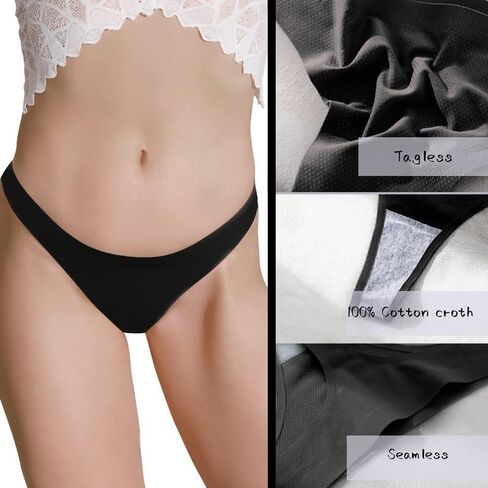 Seamless Thongs for Women Brethable Mesh Tanga Panties No Show Low Rise Thong Ladies Underwear Bottom in Kuwait