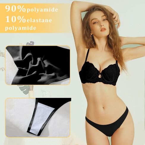 Seamless Thongs for Women Brethable Mesh Tanga Panties No Show Low Rise Thong Ladies Underwear Bottom in Kuwait