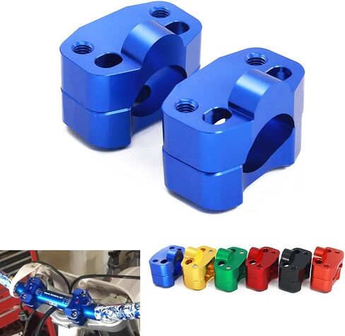 HandleBar Fat Handle Bar Risers CNC Aluminum Mount Clamp Adapter Exchange 7/8" - 1 1/8" For CRF YZF KXF KLX RMZ DRZ KX RM YZ SX EXC XC 65 85 125 250 Dirt Bike Gold in Saudi Arabia
