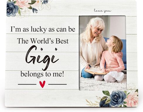 Meme Gifts 4X6 Picture Photo Frames, I Am As Lucky As Can Be The Best Meme Belong To Me Wood Photo Frame, Meme Christmas Birthday Mother’S Day Gifts Picture Frame for Wall Tabletop Display in Kuwait