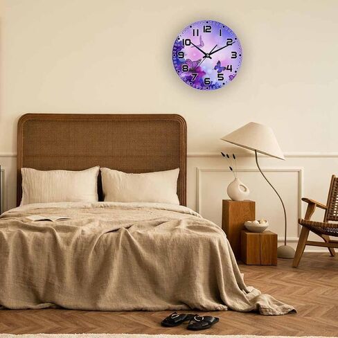 ساعة حائط البيسبول 10 بوصة مستديرة بيضاء رياضية كرة صامتة غير موقوتة ساعات حائط خشبية تعمل بالبطارية سهلة القراءة ساعة حائط مزخرفة لغرفة النوم والمطبخ وغرفة المعيشة والحمام in Kuwait