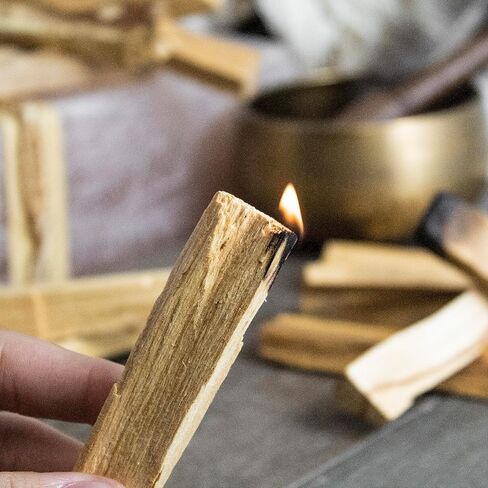 A-Grade Premium Palo Santo Sticks from Peru - Palo Santo Incense - Palo Santo HolyWood Smudge Sticks for Cleansing, Smudging, Meditation and Purification (Palo Santo-8-pack) in Saudi Arabia