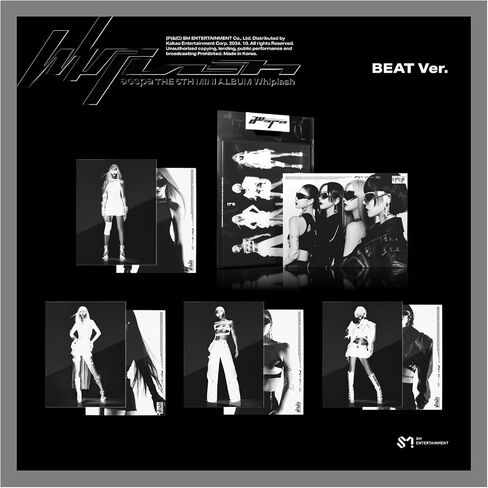 [applemusic POB Exclusive] aespa Whiplash 5th Mini Album Beat Version with Tracking (5 Version Set) in Saudi Arabia