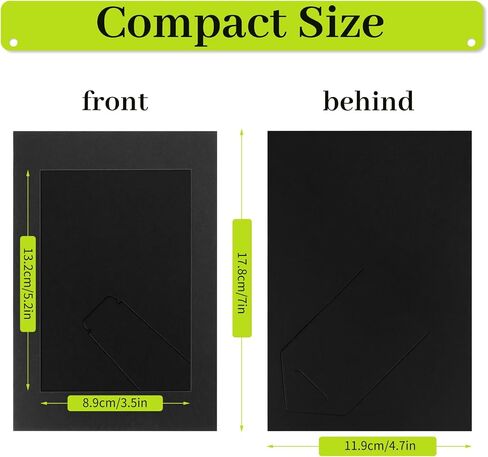 50 Pack Paper Picture Frames 4 x 6 Inches, Cardboard Photo Frames with Easels, DIY Craft Picture Frames for Wall or Table Top (Black) in Saudi Arabia