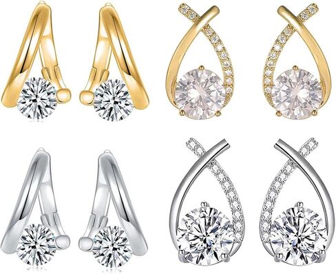 Halolux Lymphvity Germanium Earrings for Women Halolux Lymphatic Germanium Earrings Atheniz Lymphatic Earrings Dainty CZ Zircon Acupressure Earrings Lymphatic Drainage Earrings Gifts in Kuwait